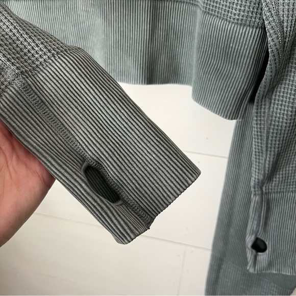 Aerie Main Squeeze Seamless Waffle Knit Matching Set Sage Green - Picture 9 of 11